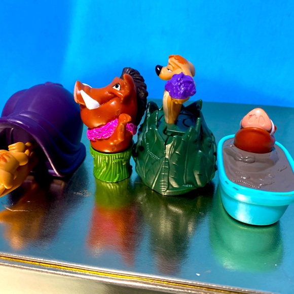 DISNEY’S THE LION KING VTG 1996 COLLECTIBLE TIMON & PUMBAA KFC ACTION TOYS (4) - Picture 10 of 11